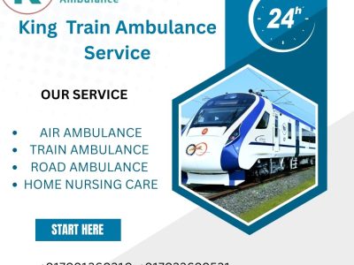 King Train Ambulance in Varanasi transports patients from one place to another at a fast speed