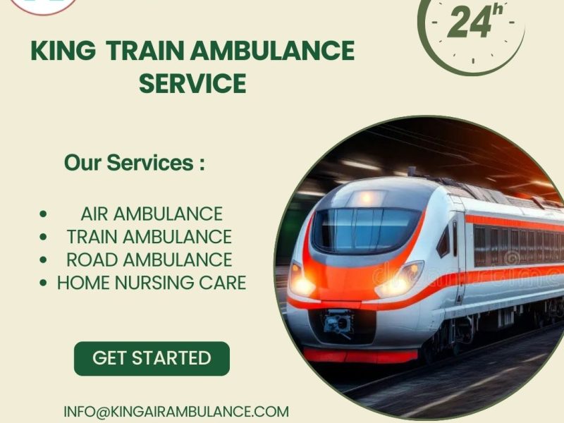 King Train Ambulance in Raipur transfers your sick patient to their destination at a very high speed