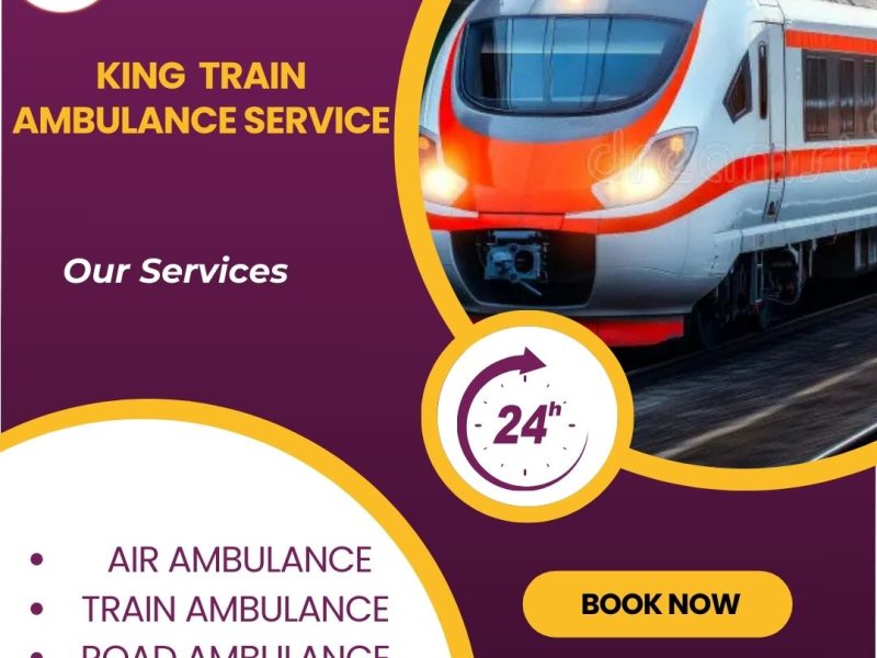 King Train Ambulance in Varanasi provides transportation facility to patients at a very low rate.