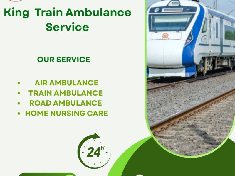 King Train Ambulance Service provides a comfortable transfer facility to patients in Siliguri.