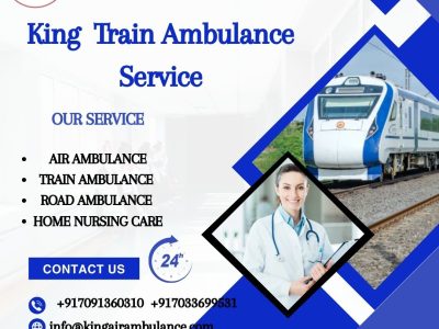 King Train Ambulance in Bhopal provides a life saving transport facility to your patient.