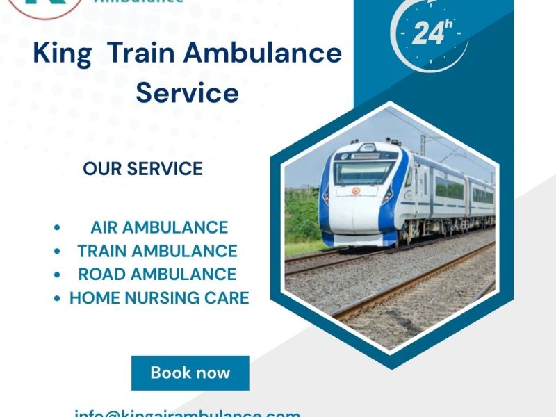 King Train Ambulance Service in Varanasi transfers your critical patient to their destination with speedy transfer