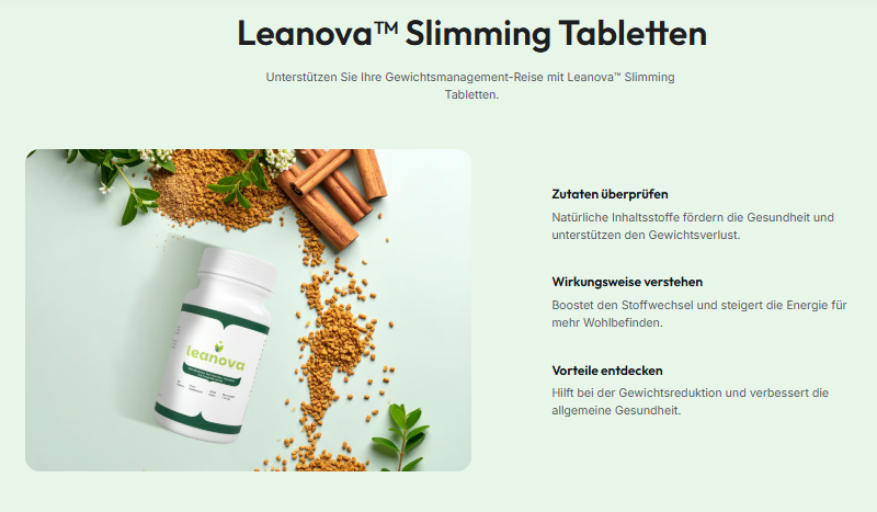 Leanova Tabletten: Gesundheitliche Vorteile & Aktuelle Kosten in DE, AT, CH