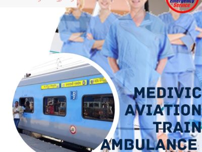 Medivic Aviation Train Ambulance Services in Delhi is providing good facilities
