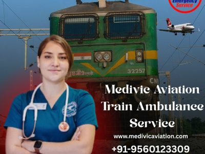 Call Medivic Aviation Train Ambulance Service in Raipur with Life-Saving Medical Facilities