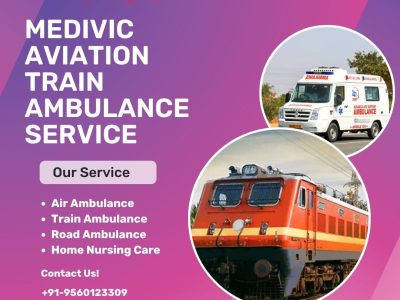 Medivic Aviation Train Ambulance Services in Patna is giving a discounted price