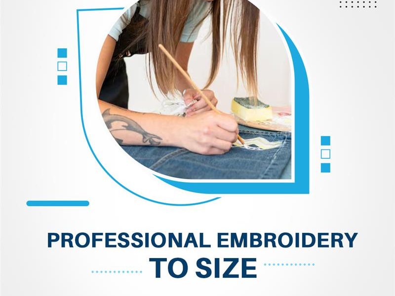 Professional Embroidery to Size