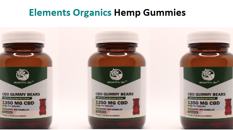 Elements Organics Hemp Gummies – High-Potency CBD for Calm & Focus