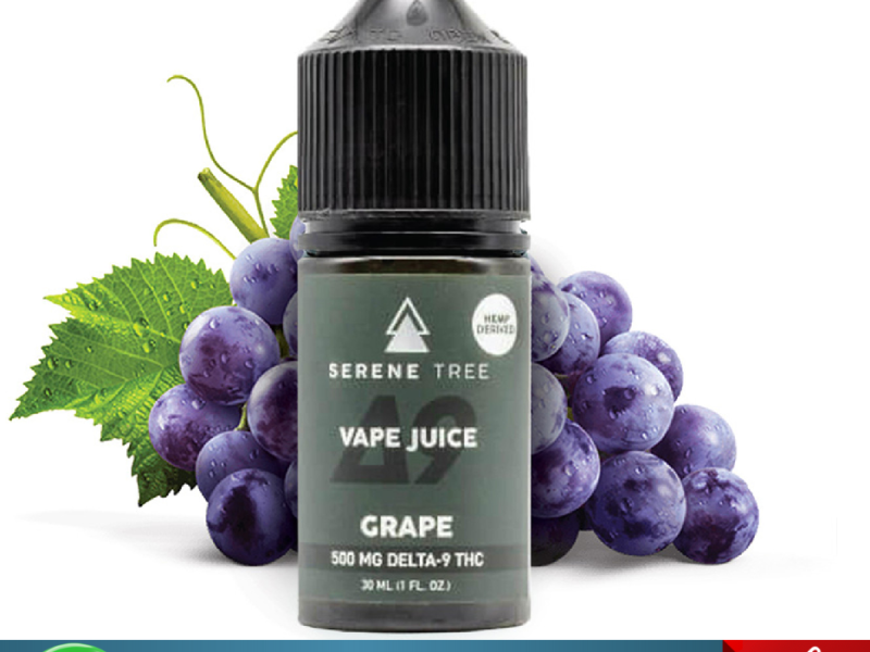 Serene Tree Delta-9 THC Grape Vape Juice 500mg In Pakistan/03174875200