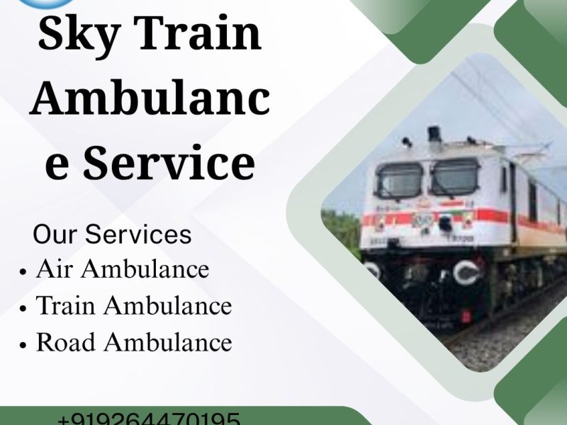 Book Sky Train Ambulance Service with High-Tech Medical Setup in Jabalpur