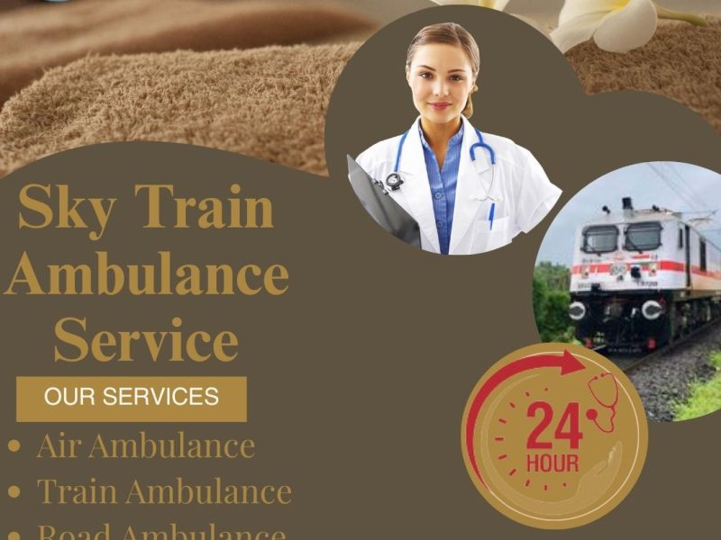 Choose Sky Train Ambulance Service in Nagpur to transport your critical patient to the hospital immediately