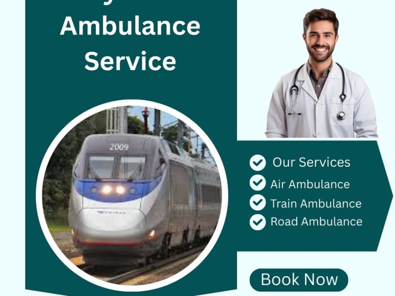Choose Sky Train Ambulance Services in Siliguri with high-tech medical facilities
