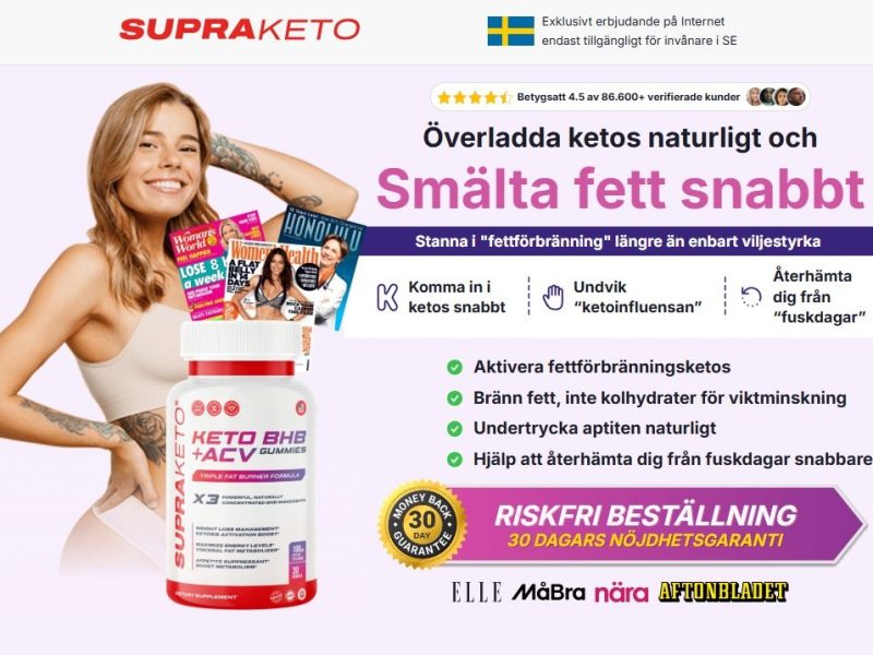 Supra Keto BHB + ACV Gummies Sverige