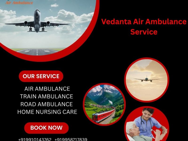 Vedanta Air Ambulance in Gaya provides a well-equipped transfer facility to your el patient
