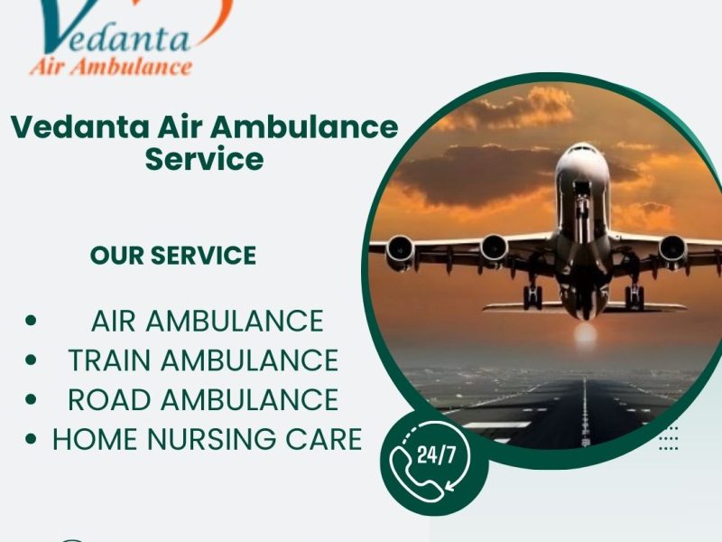 Vedanta Air Ambulance service provides a safe and reliable transfer facility in Ahmedabad