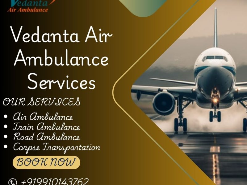The Vedanta quickly starts transit and remains stable in Bikaner in an Air ambulance
