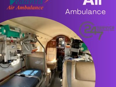 Vedanta Air Ambulance Service in Hyderabad provide a well-orchestrated