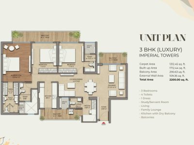 2 BHK Flat in Siddharth Vihar - Prateek Grand Begonia