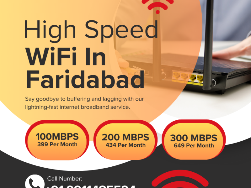 High Speed WiFi in Faridabad with Gigmax