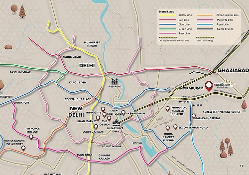 3 BHK Apartment in Indirapuram Extension - The Prestige City