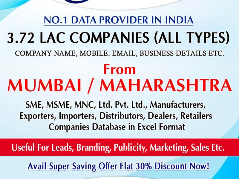 70,600 Mumbai MSME Companies List - In Excel Format