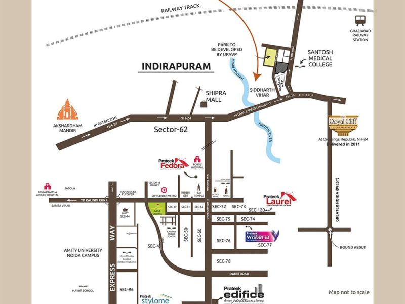 2/3 BHK Apartment in Siddharth Vihar by Prateek Grand City Phase 1