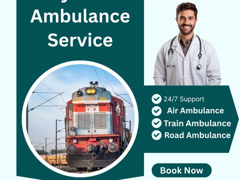 Avail Sky Train Ambulance service in Indore with the help of a doctor