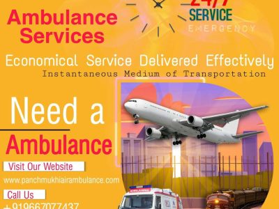 Get Now Most Advanced Air Ambulance in Mumbai with the Curative Medical Team by Panchmukhi
