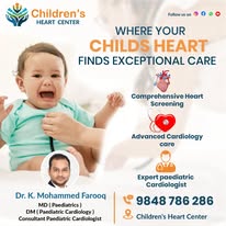 Best Pediatric Cardiologist in Kurnool, Anantapur, Nandyal, Kadapa || Children's Heart Center