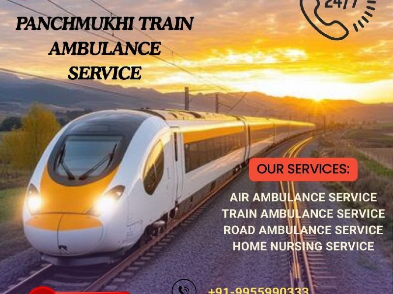 Panchmukhi Train Ambulance Ranchi to Chennai provides 24X7 cares to serious patients