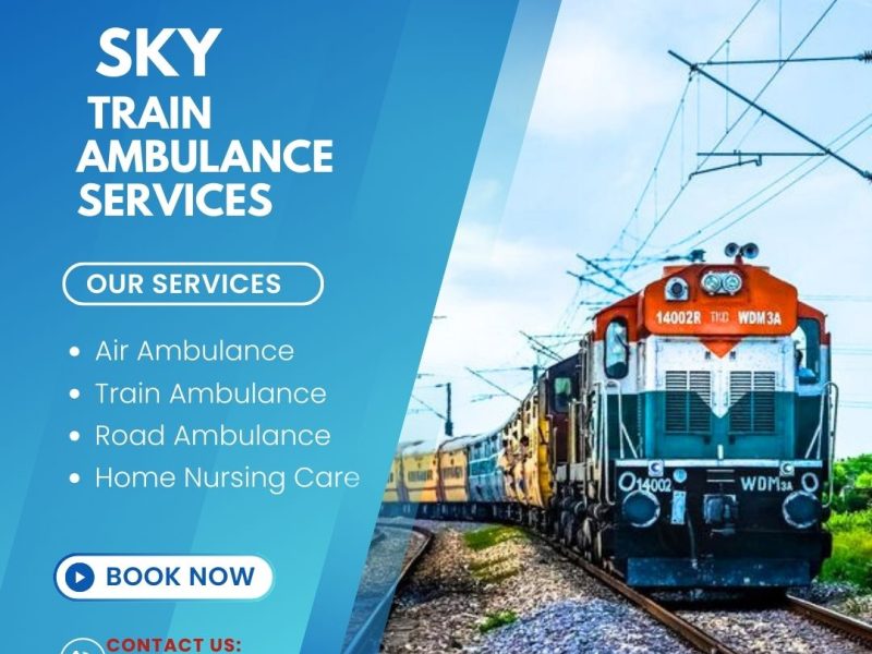 Sky Train Ambulance in Kolkata take care of patients during shifting