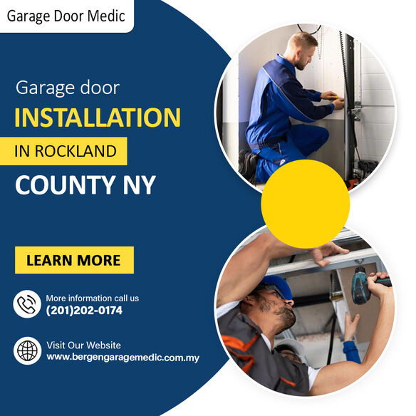Garage door installation in Rockland County NY.