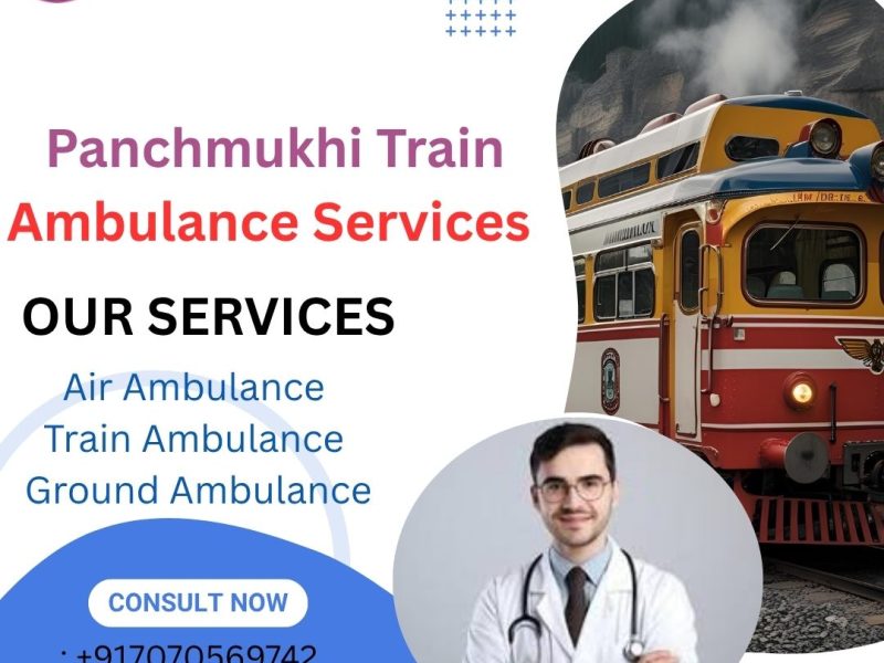 Panchmukhi Train Ambulance is the best option for medical transfer in Guwahati