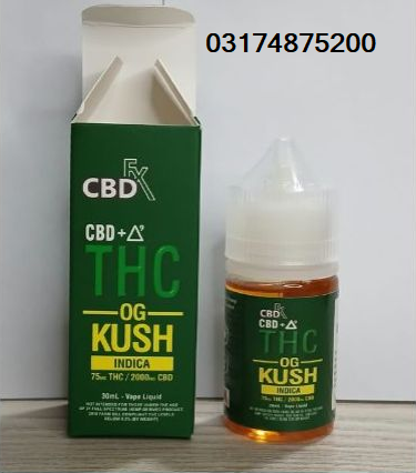 OG Kush THC Vape Juice: CBD + Delta-9 Price In Rawalpindi/03174875200
