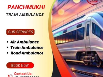 Hire Panchmukhi Train Ambulance Service in Lucknow with ICU Facility at Lowest Price