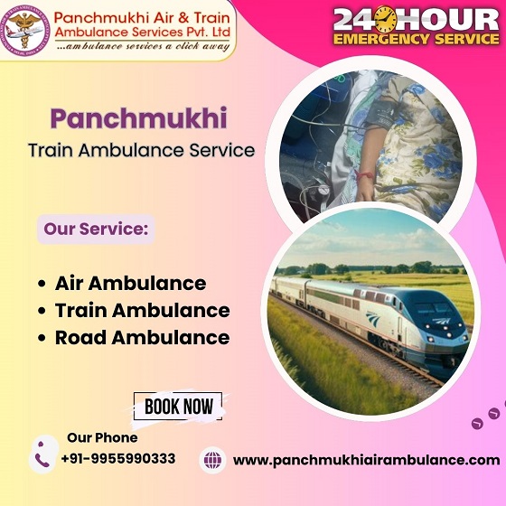 Take Panchmukhi Train Ambulance Service Kochi with Top-Class Healthcare Facility