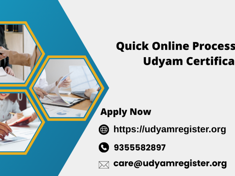 Quick Online Process to Get Udyam Certificate
