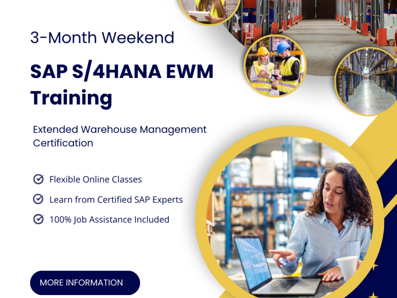 Get Certified in SAP S/4HANA EWM – 3-Month Weekend Training Program