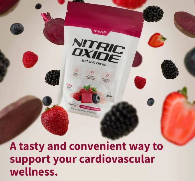 SNAP Nitric Oxide Chews: Boost Energy, Endurance & Heart Health Naturally