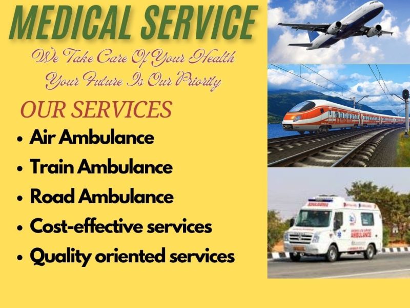Panchmukhi Train Ambulance from Guwahati provides a trained team for transfers