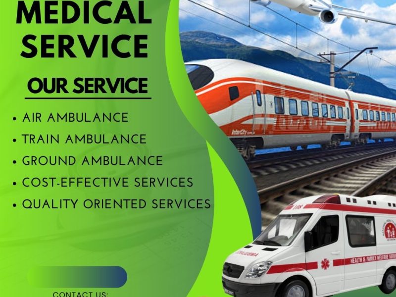 Panchmukhi Low Cost Train Ambulance in Patna- Completing the medical transfer safely is our focus