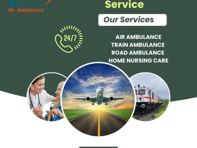 Vedanta Air Ambulance service in Dimapur provides a life saving transport facility to your patient