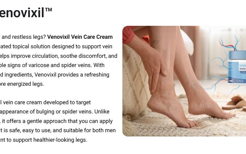 Venovixil Vein Care Cream: Uses, Functions, and Global Pricing (AU)