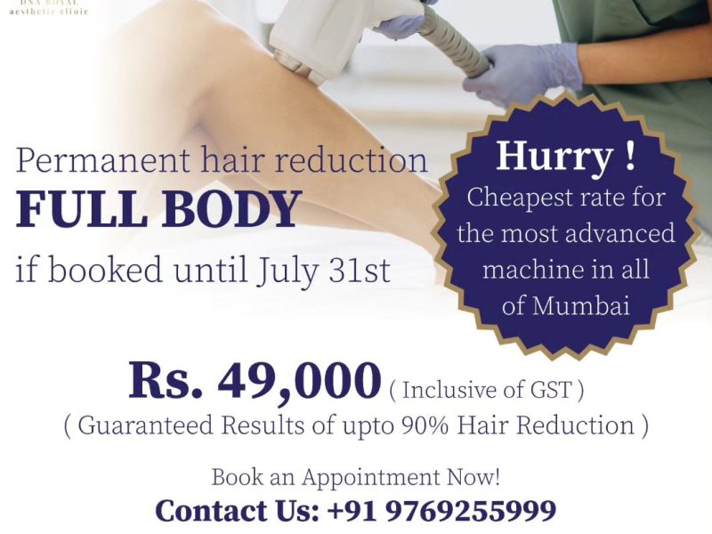 Looking for the Best Laser Hair Removal in Thane? Try DNA Royal Aesthetic Clinic.