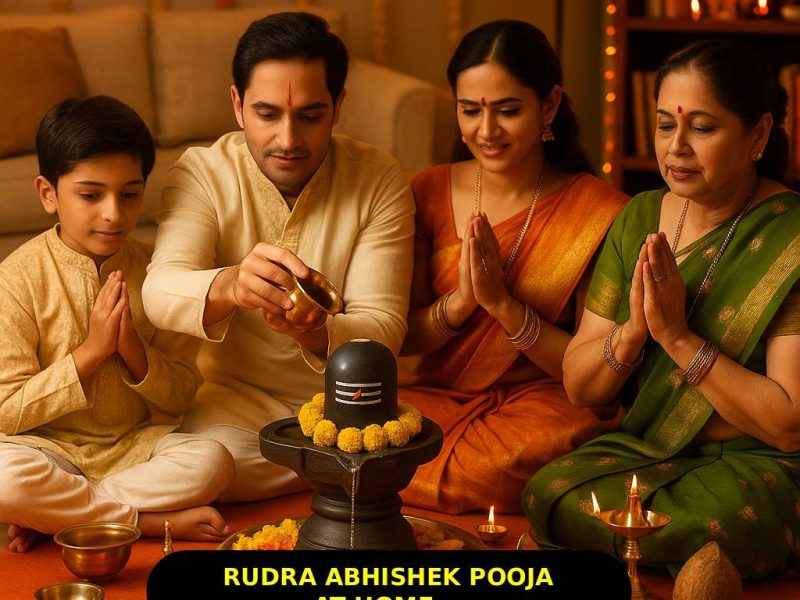 Rudra Abhishek Pooja at Home – Invite Lord Shiva’s Divine Grace for Peace, Prosperity & Protection