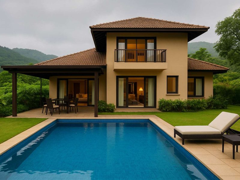 Turf & Heated Swimming Pool Luxury Villas – Taj Villas