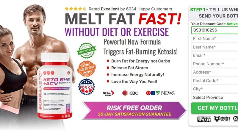 Supra KETO BHB + ACV Gummies Canada