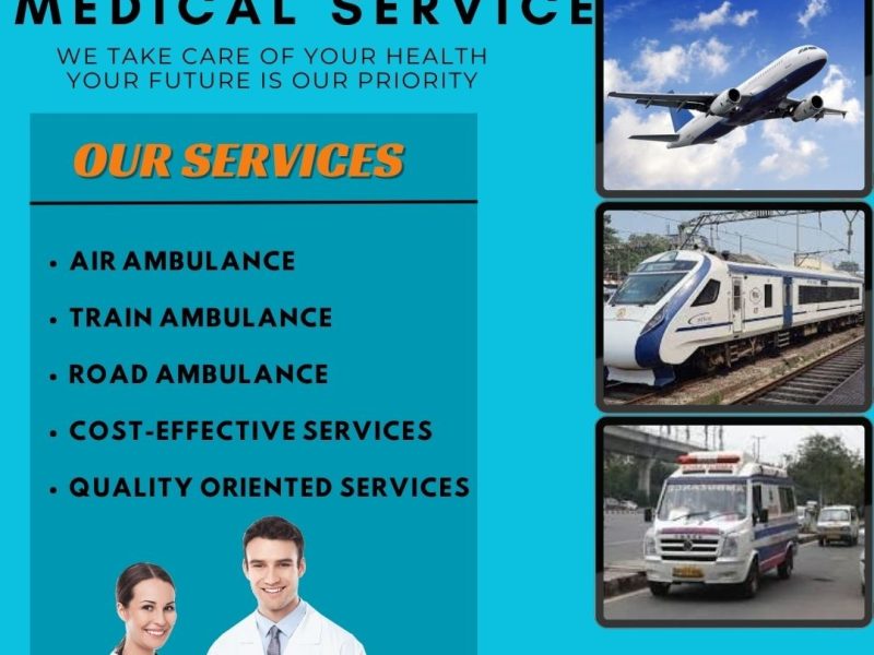 Panchmukhi Train Ambulance team in Ranchi provides unquestionable assistance