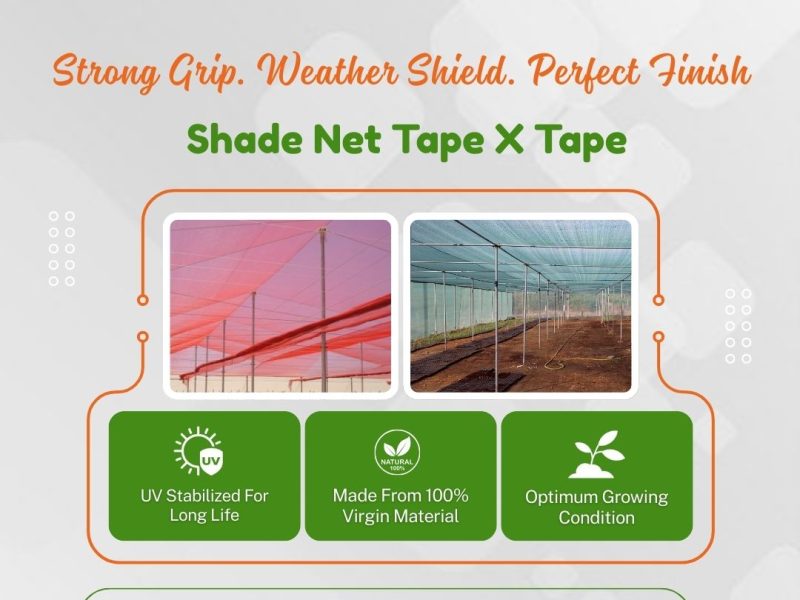 Premium Shade Net Tape X Tape – UV Stabilized, Durable & Weather Resistant for Greenhouse Farming