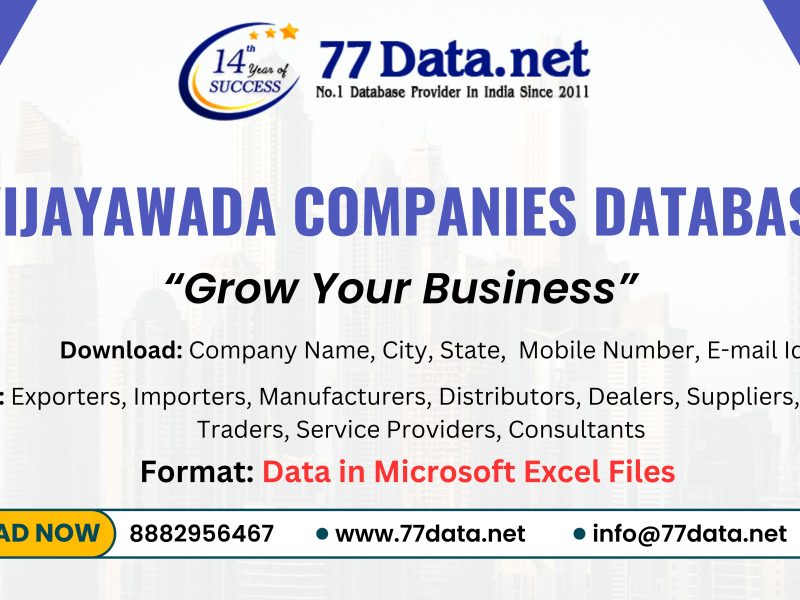 77Data: Download the Verified List of Companies in Vijayawada